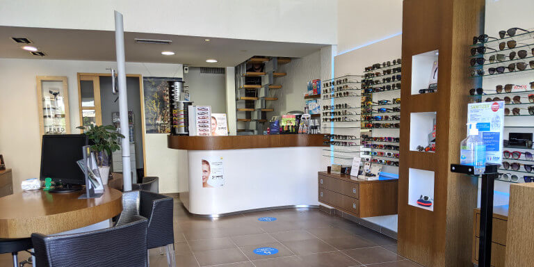 Intérieur de la boutique - Amavue Opticiens